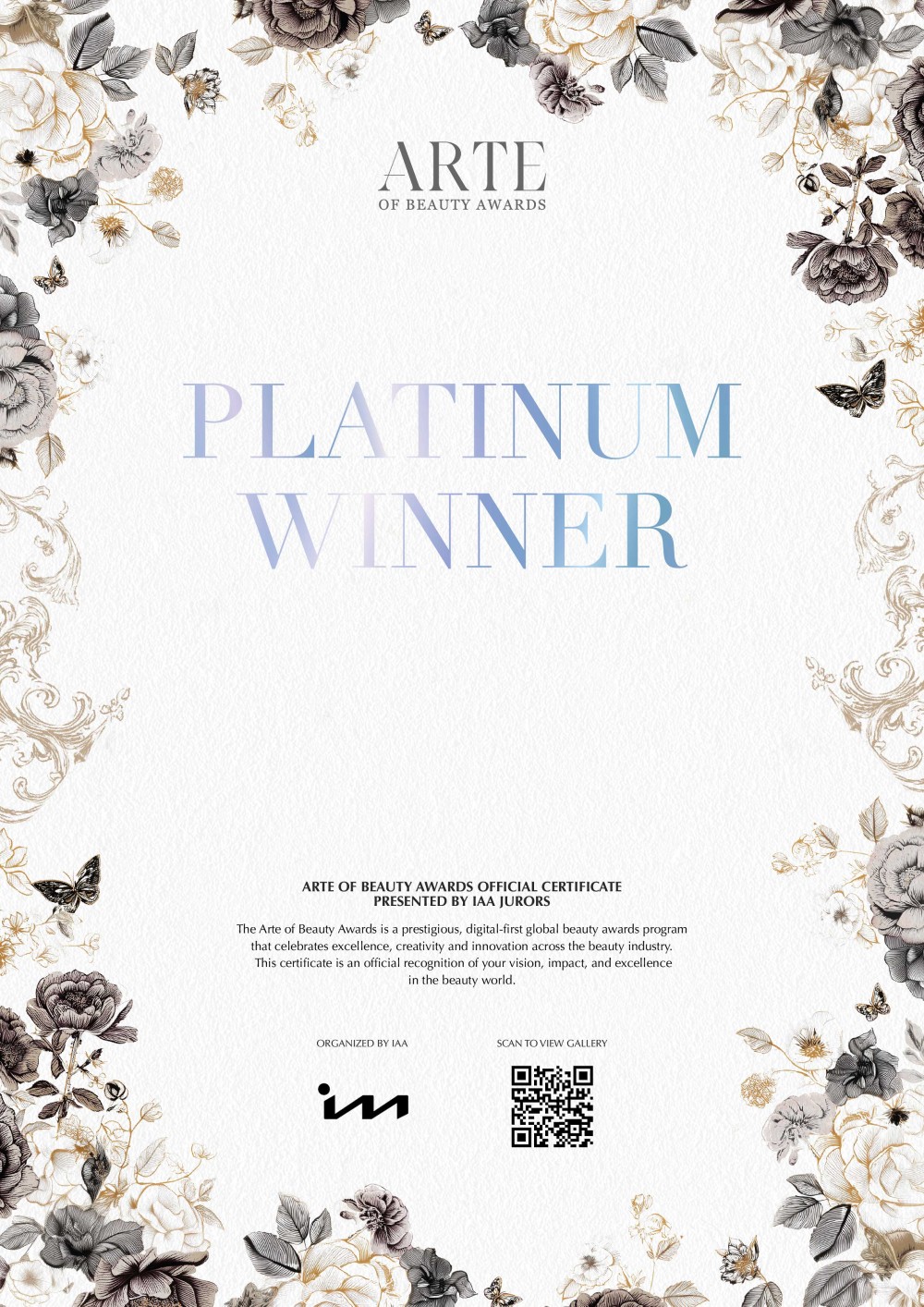 2025 Rome Design Certificate